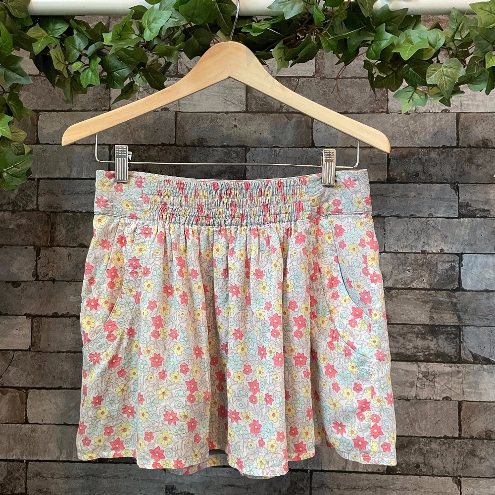 Zara Basic S Floral Miniskirt